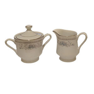 American Limoges Salem Heritage Bridal Bouquet Sugar Creamer Fine Porcelain READ